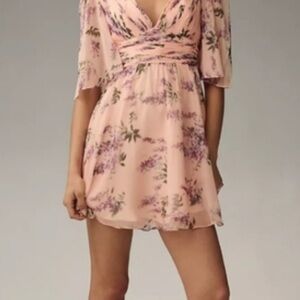 Chic Floral V-Neck Mini Dress